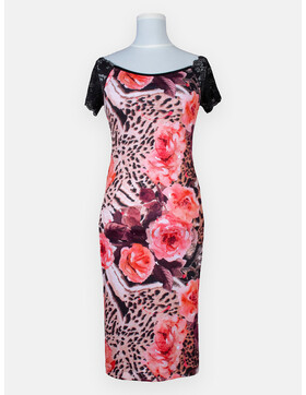 Tangokleid Joanna animal rose