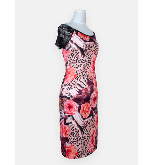 Tangokleid Joanna animal rose S