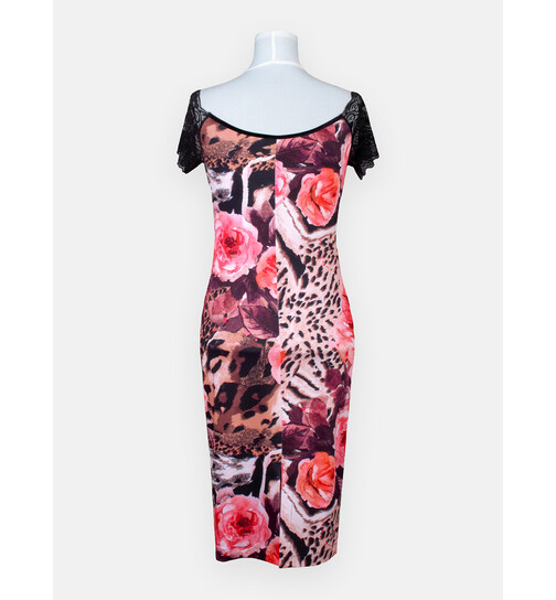 Tangokleid Joanna animal rose S