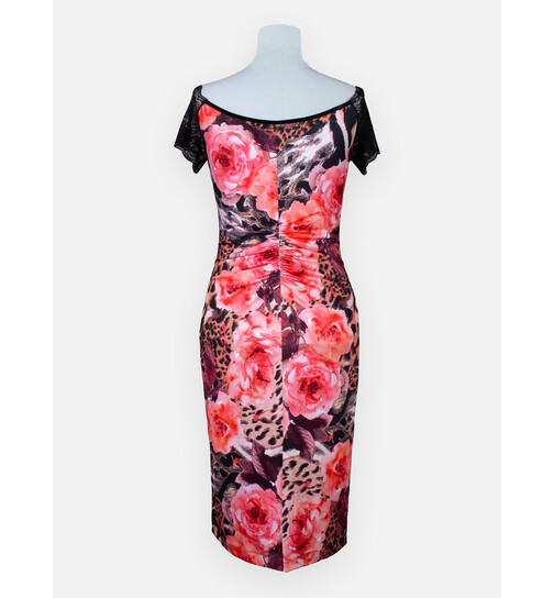 Tangokleid Joanna animal rose S