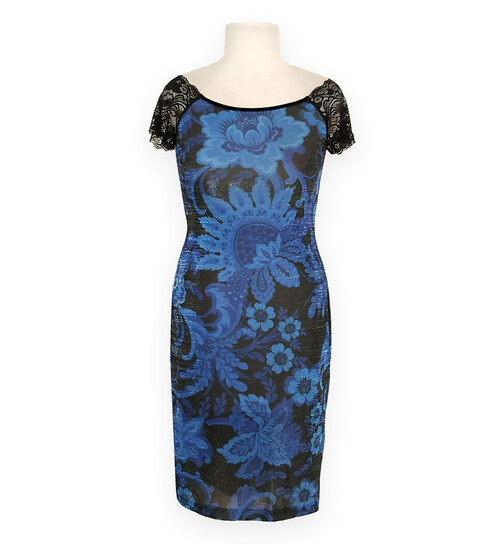 Tangokleid Joanna blau M