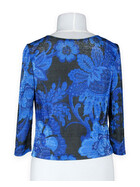 Shirt "Yvette" schwarz-blau Lurex