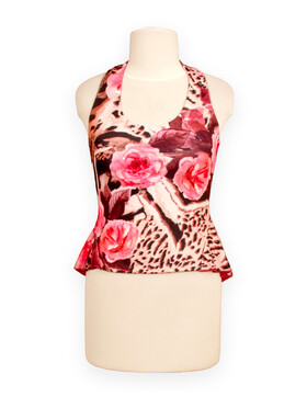 Neckholder mit Sch��chen Pfingstrose