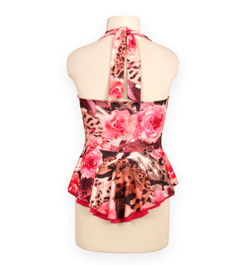 Neckholder mit Sch��chen Pfingstrose M