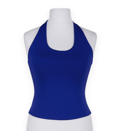 Neckholder-Top S-blau