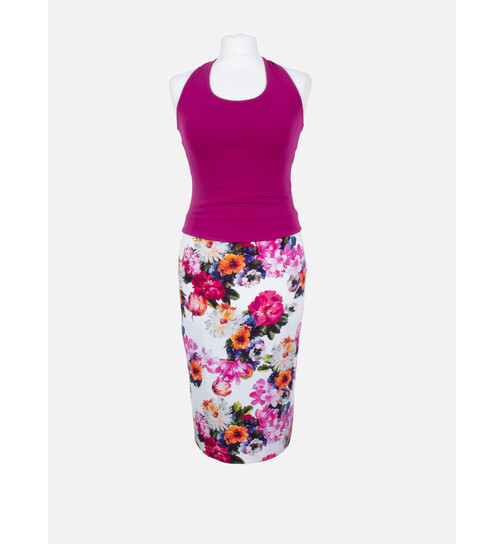 Neckholder-Top S-pink