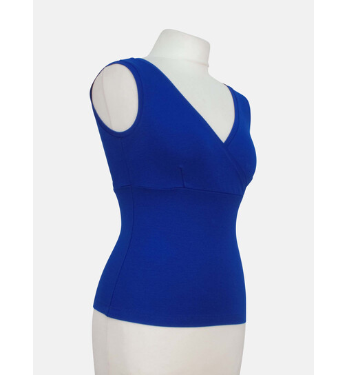 Top mit V-Ausschnitt Buenos Aires uni k�nigsblau-M