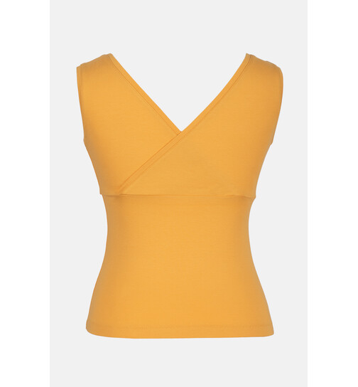 Top mit V-Ausschnitt Buenos Aires uni maisgelb-L