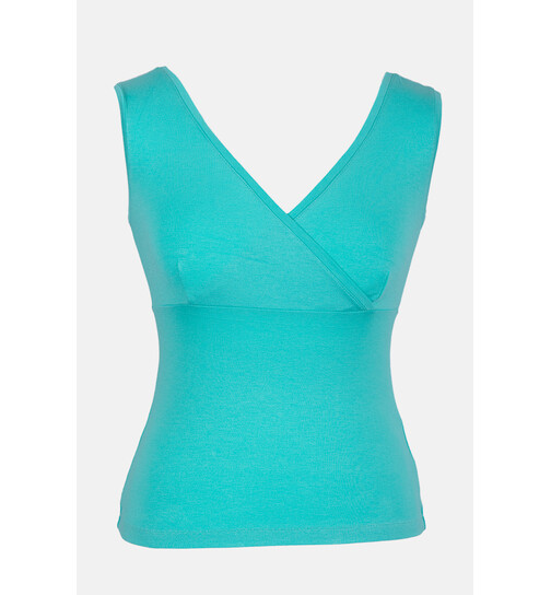 Top mit V-Ausschnitt Buenos Aires uni mintgr�n-S