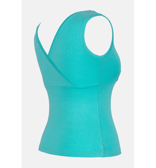 Top mit V-Ausschnitt Buenos Aires uni mintgr�n-S