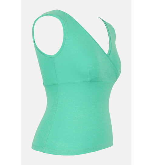 Top mit V-Ausschnitt Buenos Aires uni mintgr�n-M