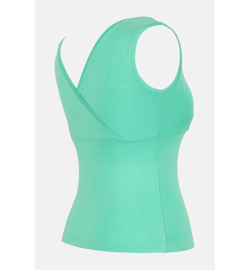 Top mit V-Ausschnitt Buenos Aires uni mintgr�n-M