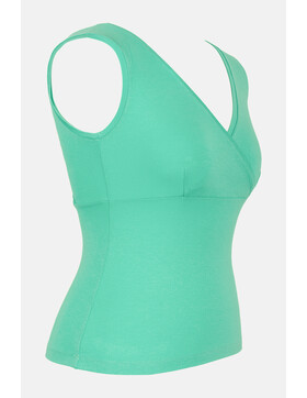 Top mit V-Ausschnitt Buenos Aires uni mintgr�n-M