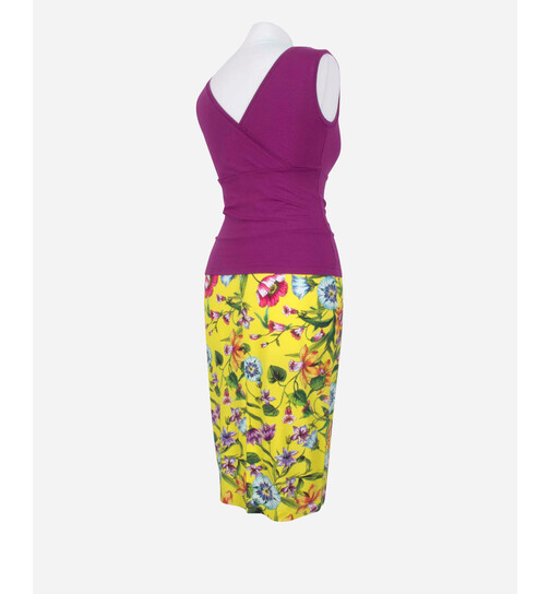 schmaler Tangorock gelb