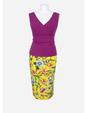 schmaler Tangorock gelb