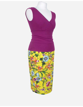 schmaler Tangorock gelb