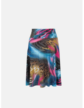 Tangorock Buenos Aires bunter Animaldruck S-knielang