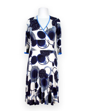 Kleid Abrazo Gr.M blaue Kreise