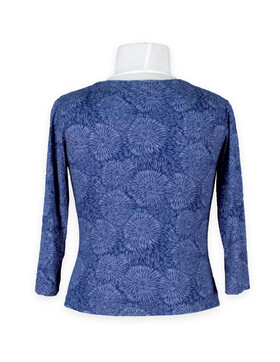 Shirt mit V-Ausschnitt und 3/4-�rmel